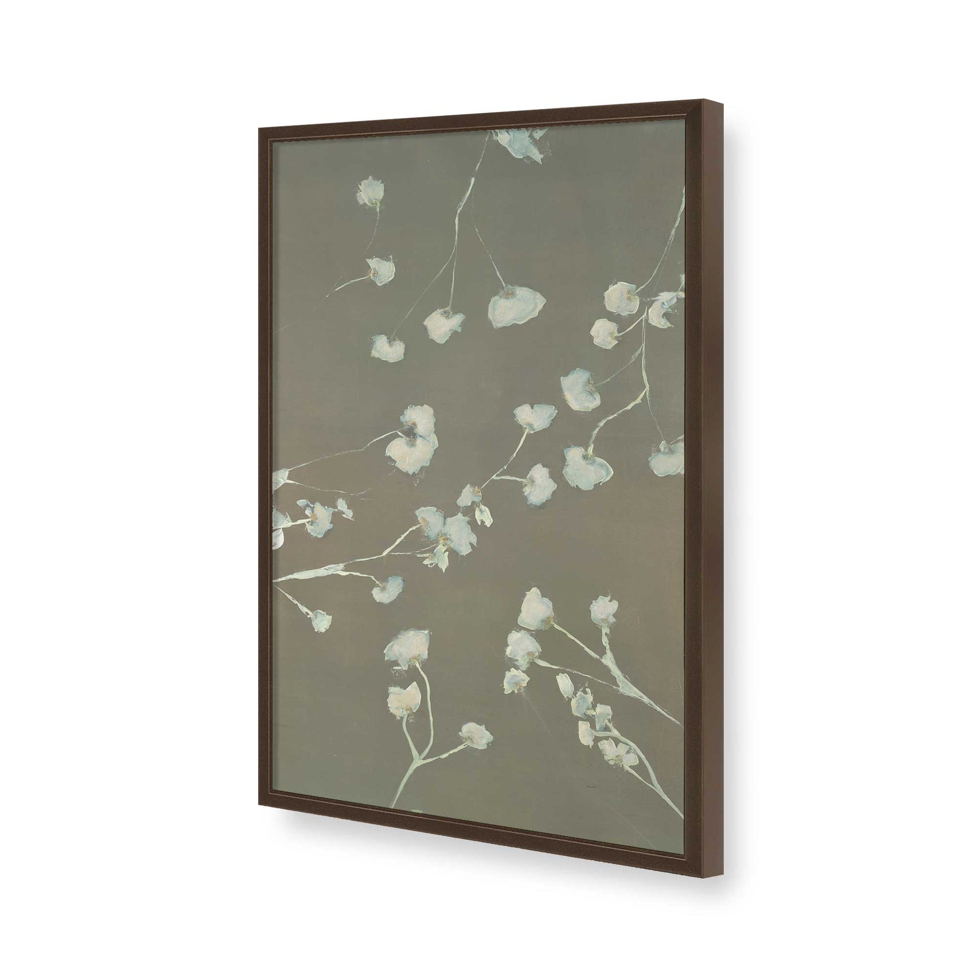 [Color:Brown], Picture of art in a Brown frame of the corner