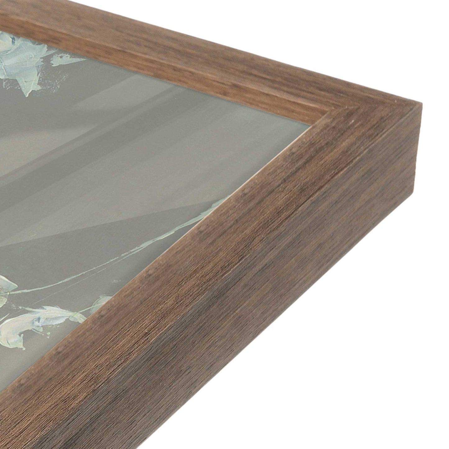 [Color:Walnut], Picture of art in a Walnut frame at an angle