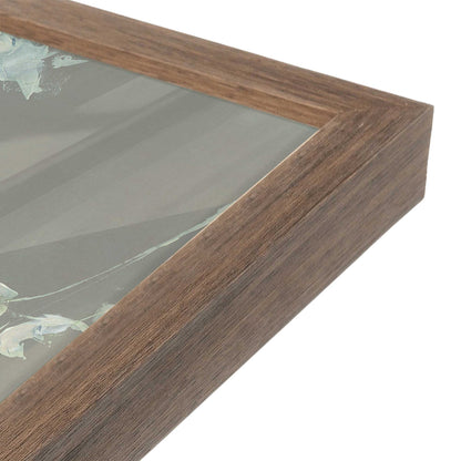 [Color:Walnut], Picture of art in a Walnut frame at an angle