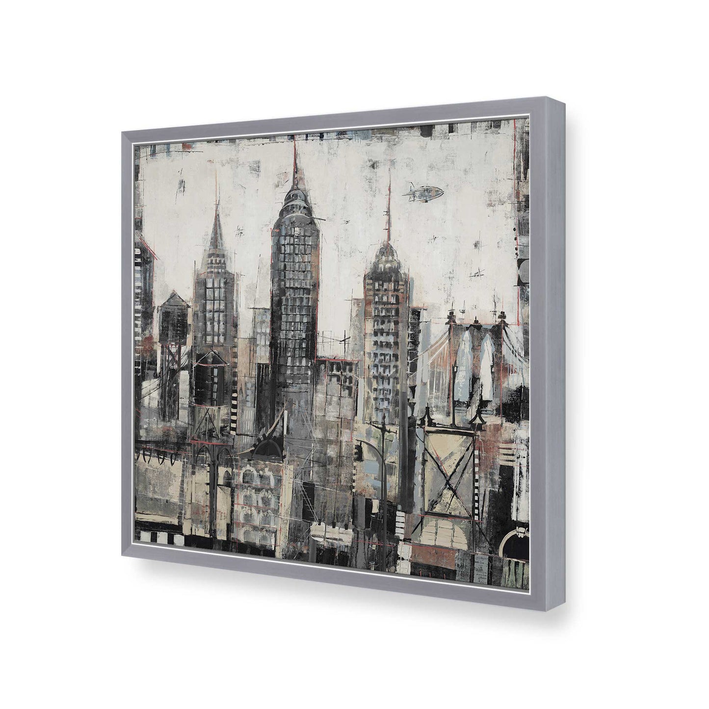 [Color:Polished Chrome], Picture of art in a Polished Chrome frame of the corner