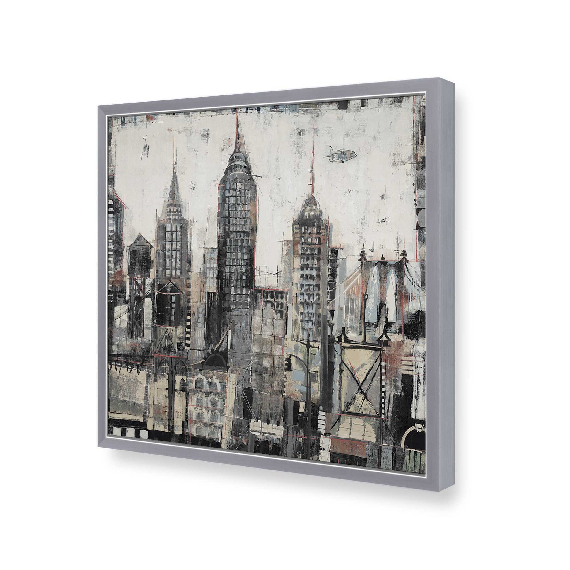 [Color:Polished Chrome], Picture of art in a Polished Chrome frame of the corner