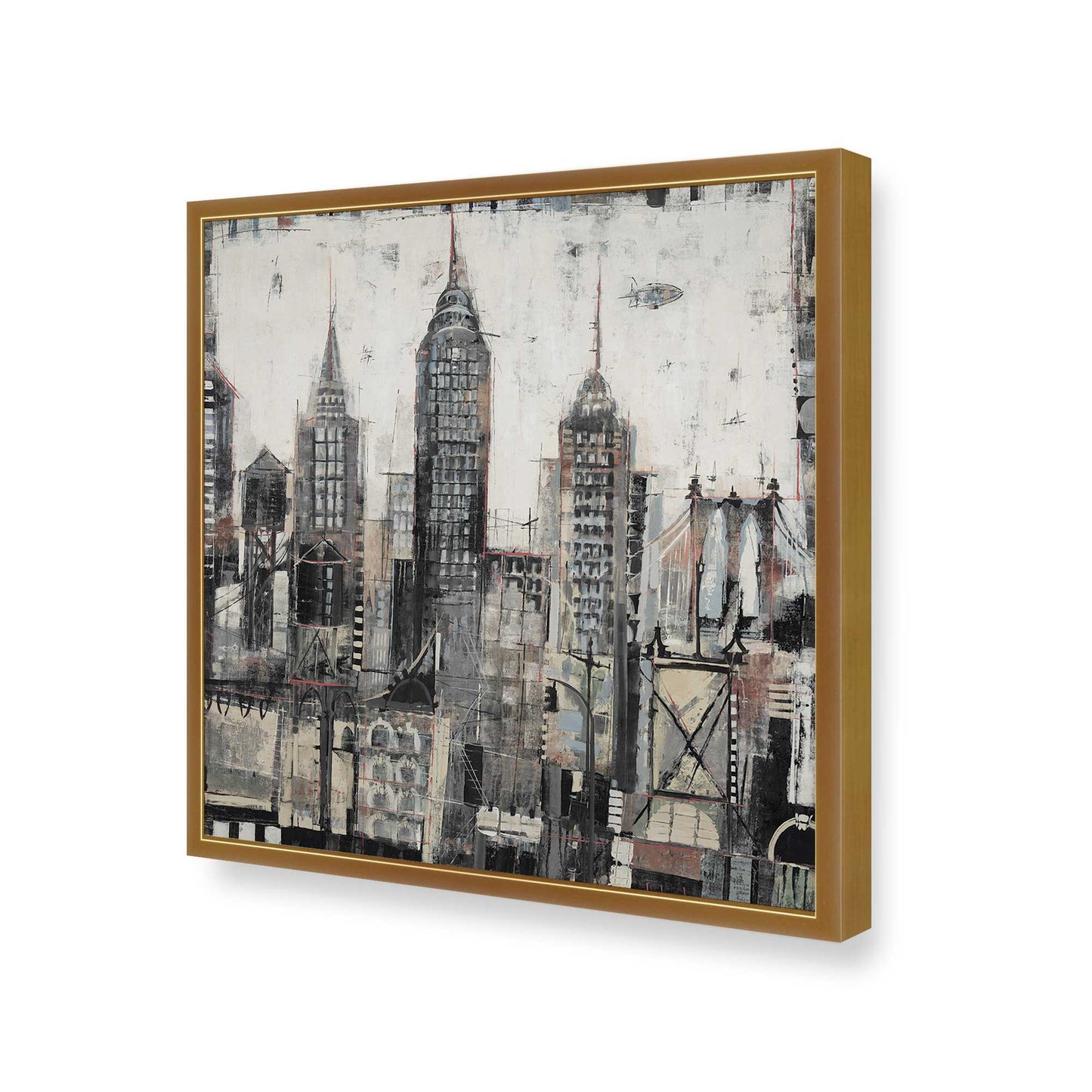[Color:Polished Gold], Picture of art in a Polished Gold frame of the corner