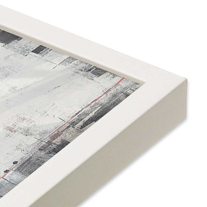 [Color:Opaque White], Picture of art in a Opaque White frame at an angle