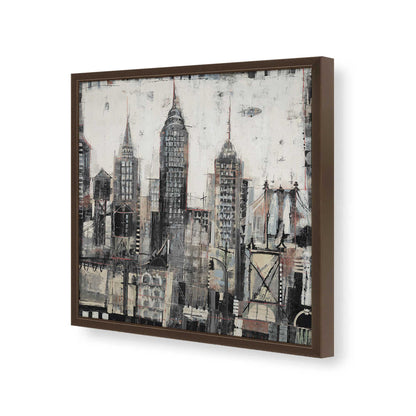 [Color:Espresso], Picture of art in a Espresso frame of the corner
