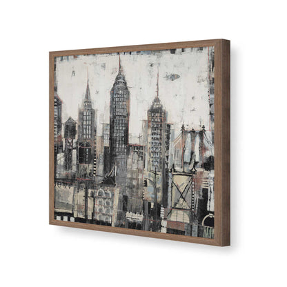 [Color:Walnut], Picture of art in a Walnut frame of the corner