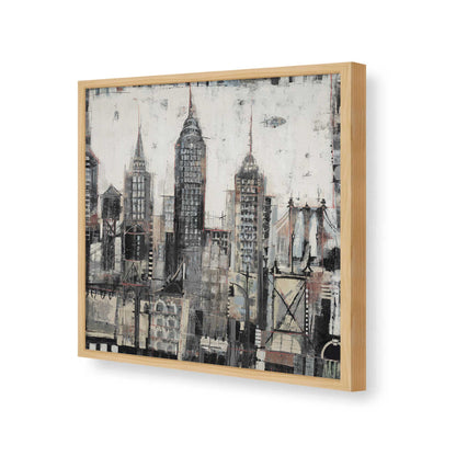 [Color:American Maple], Picture of art in a American Maple frame of the corner