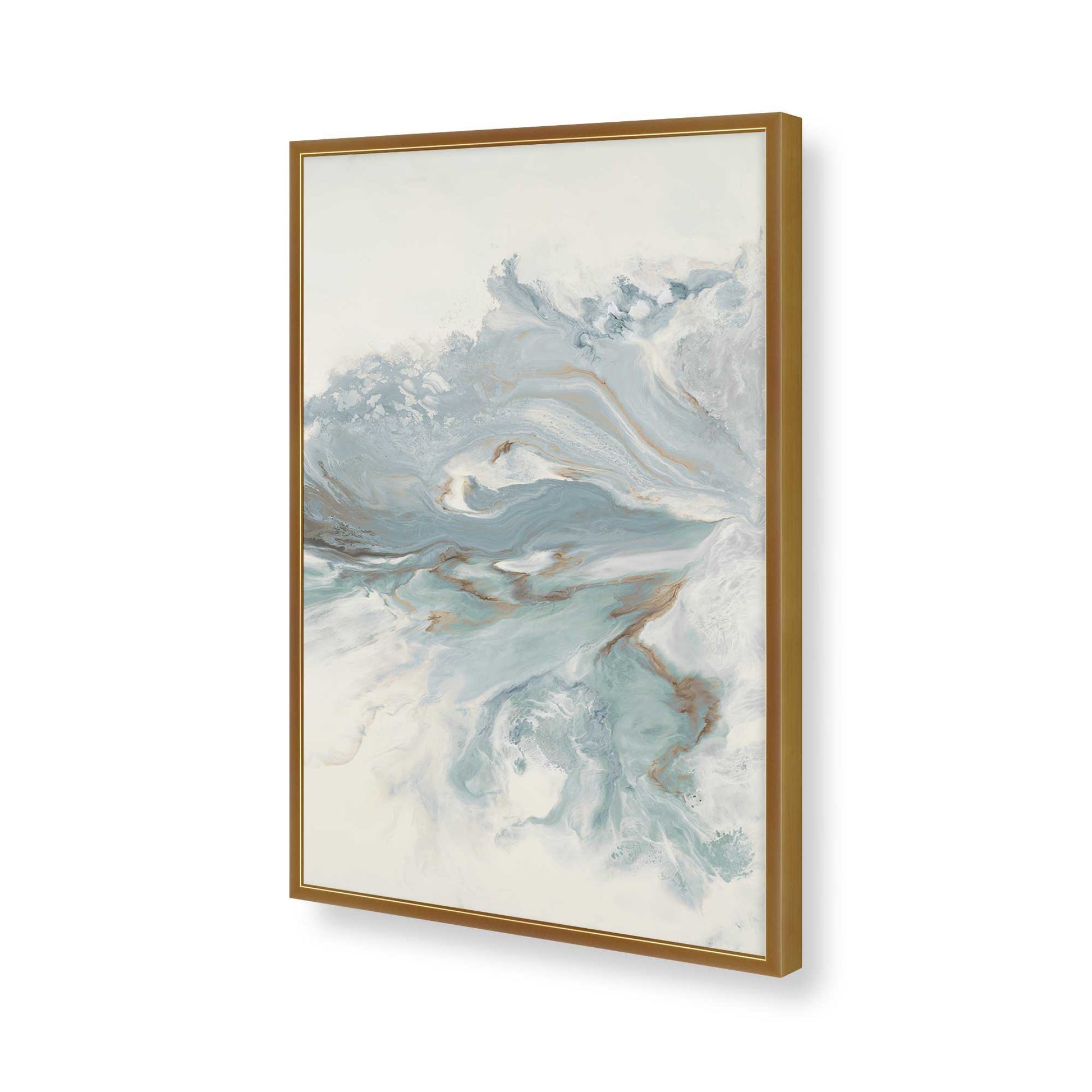 [Color:Polished Gold], Picture of art in a Polished Gold frame of the corner