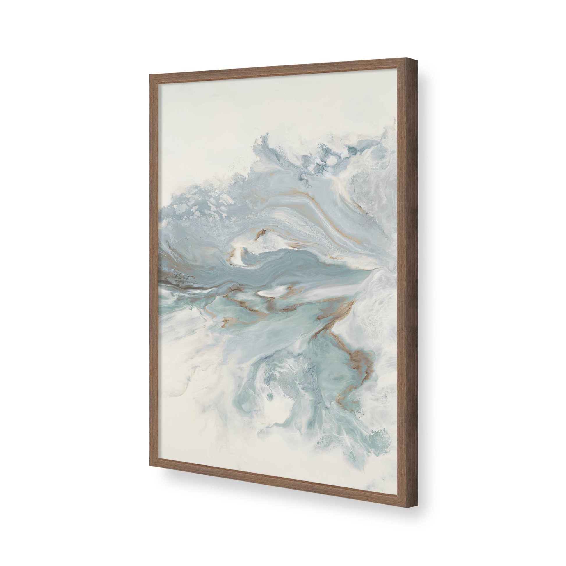 [Color:Walnut], Picture of art in a Walnut frame of the corner