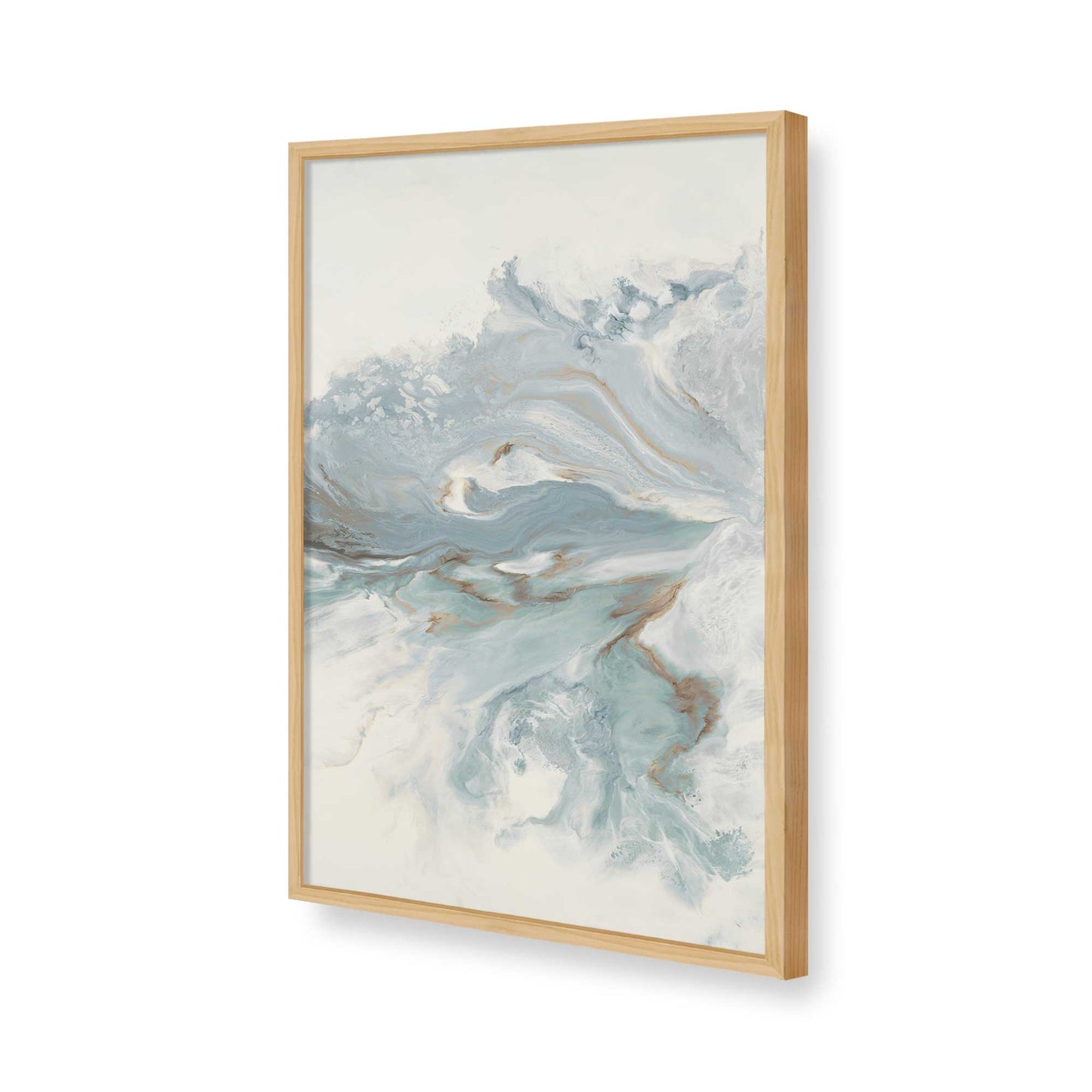 [Color:American Maple], Picture of art in a American Maple frame of the corner
