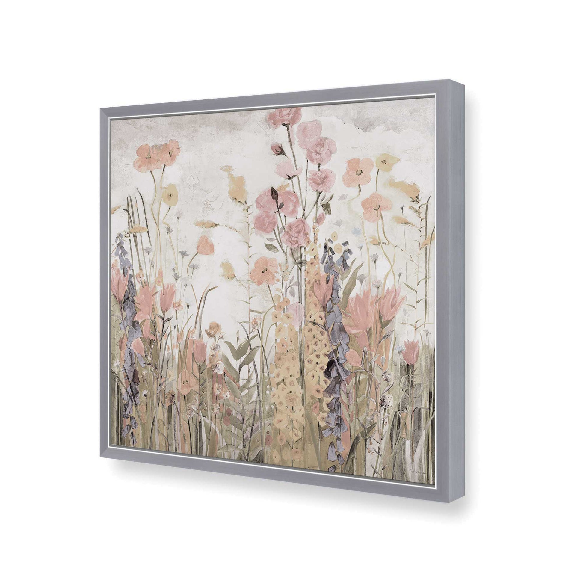 [Color:Polished Chrome], Picture of art in a Polished Chrome frame of the corner