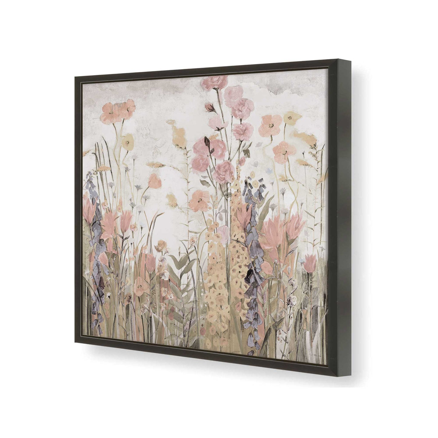 [Color:Satin Black], Picture of art in a Satin Black frame of the corner
