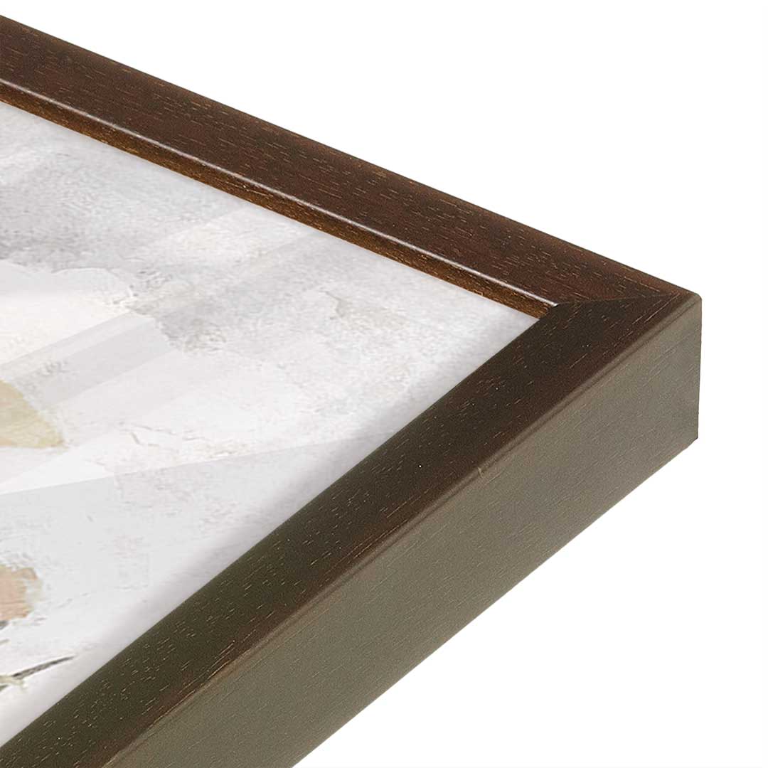 [Color:Espresso], Picture of art in a Espresso frame at an angle