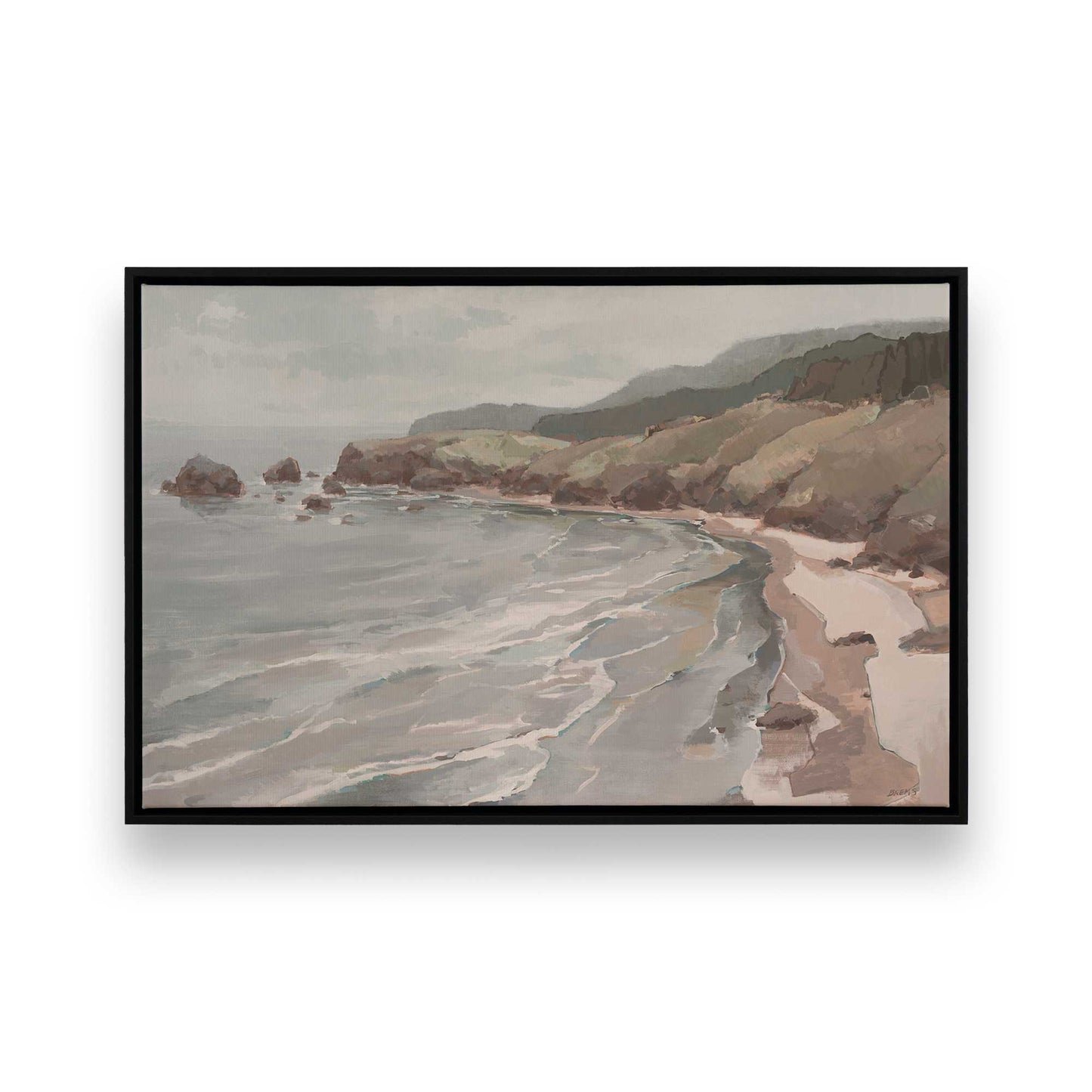 [Color:Satin Black], Picture of art in a Satin Black frame