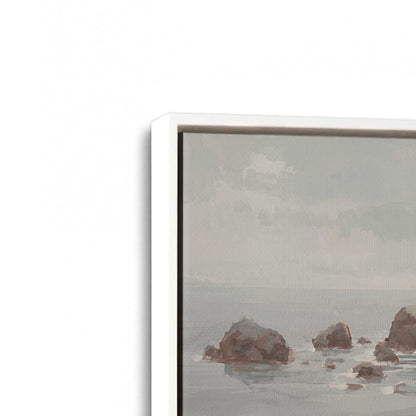 [Color:Opaque White], Picture of art in a White frame at an angle