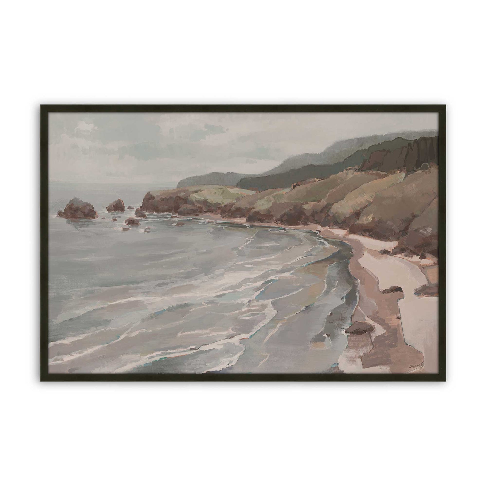 [Color:Satin Black], Picture of art in a Satin Black frame