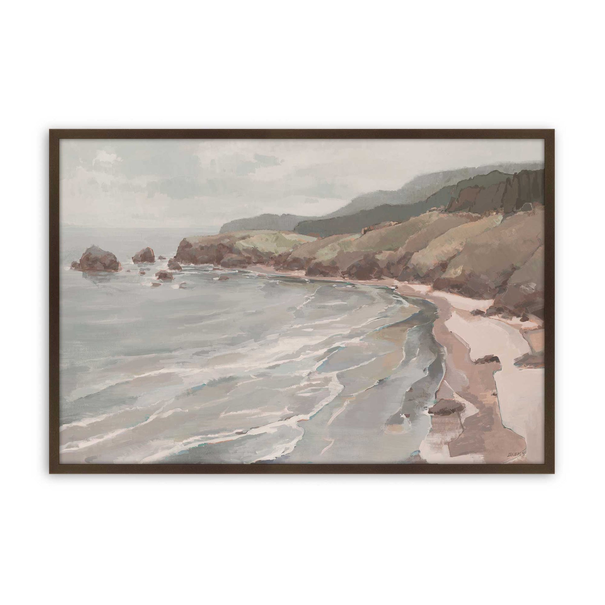 [Color:Belvinder Brown], Picture of art in a Belvinder Brown frame
