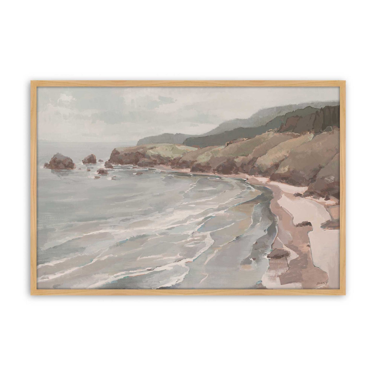 [Color:American Maple], Picture of art in a American Maple frame