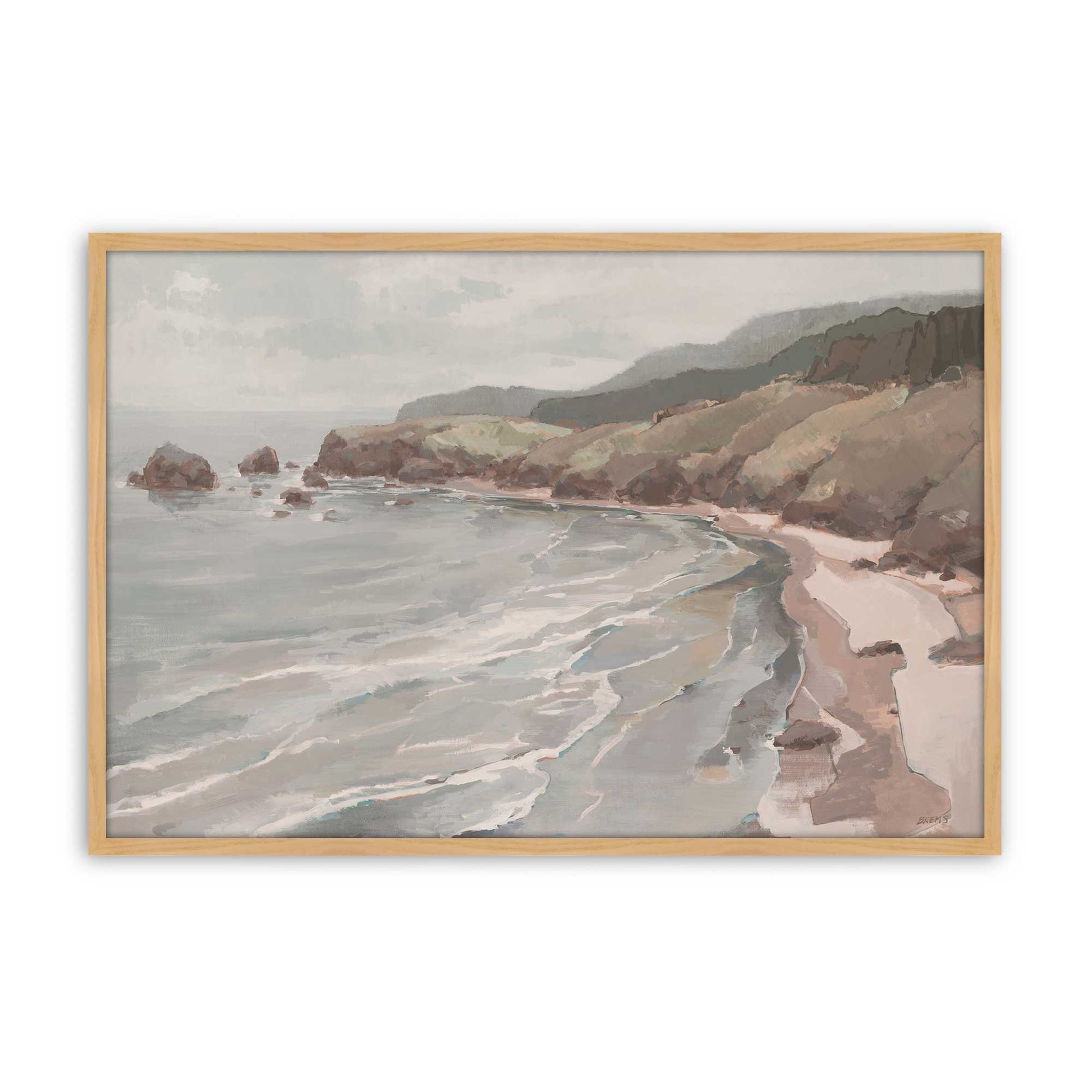 [Color:American Maple], Picture of art in a American Maple frame