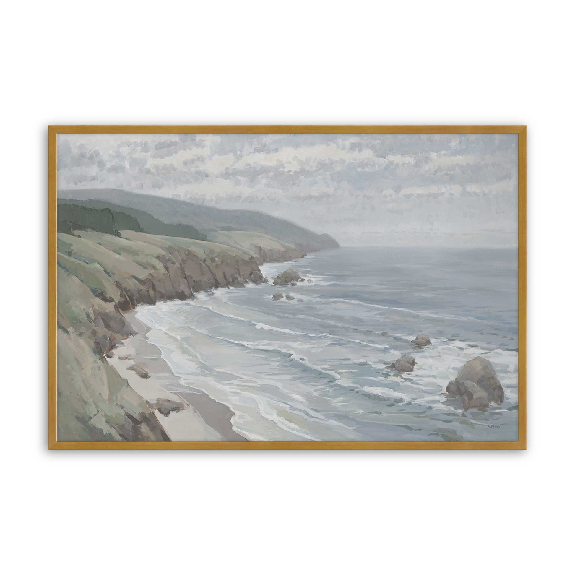 [Color:Polished Gold], Picture of art in a Polished Gold frame