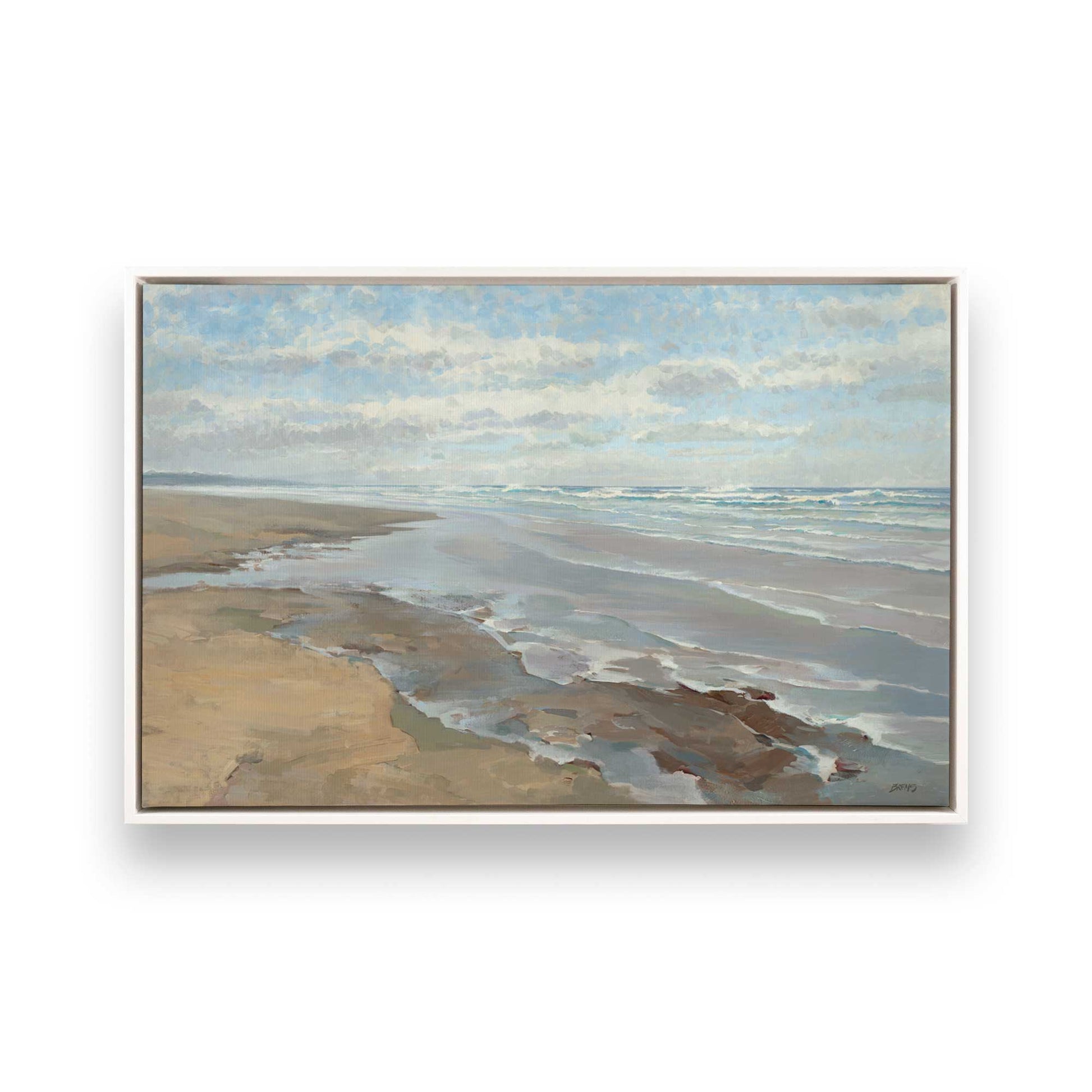 [Color:Opaque White], Picture of art in a White frame