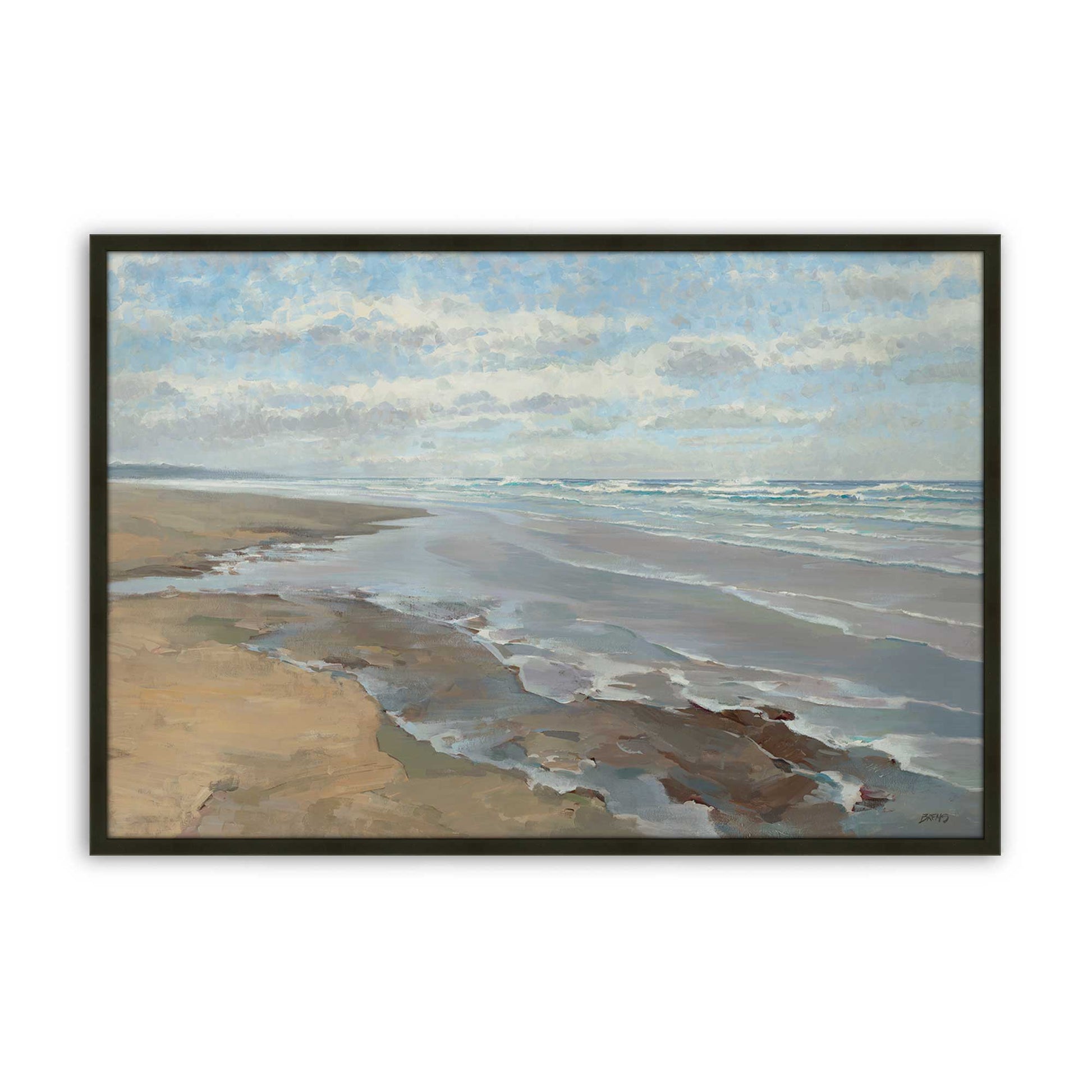 [Color:Satin Black], Picture of art in a Satin Black frame