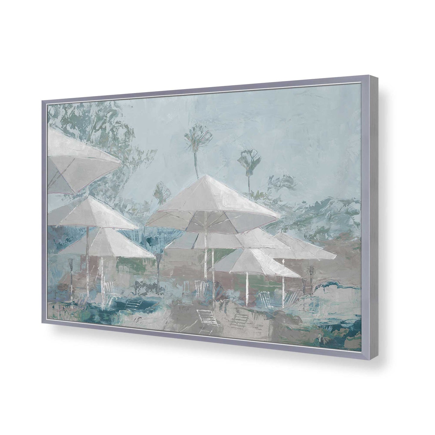 [Color:Polished Chrome], Picture of art in a Polished Chrome frame of the corner