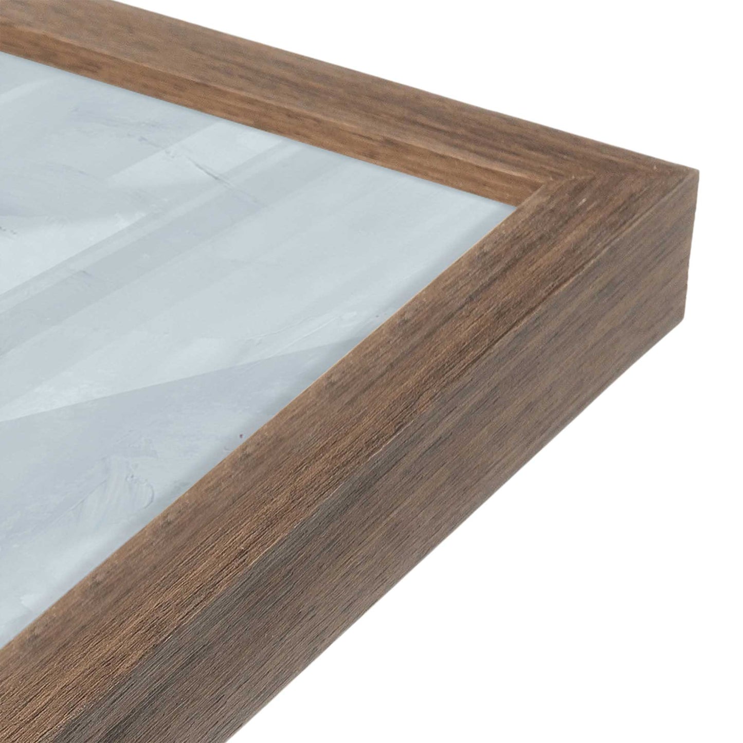 [Color:Walnut], Picture of art in a Walnut frame at an angle