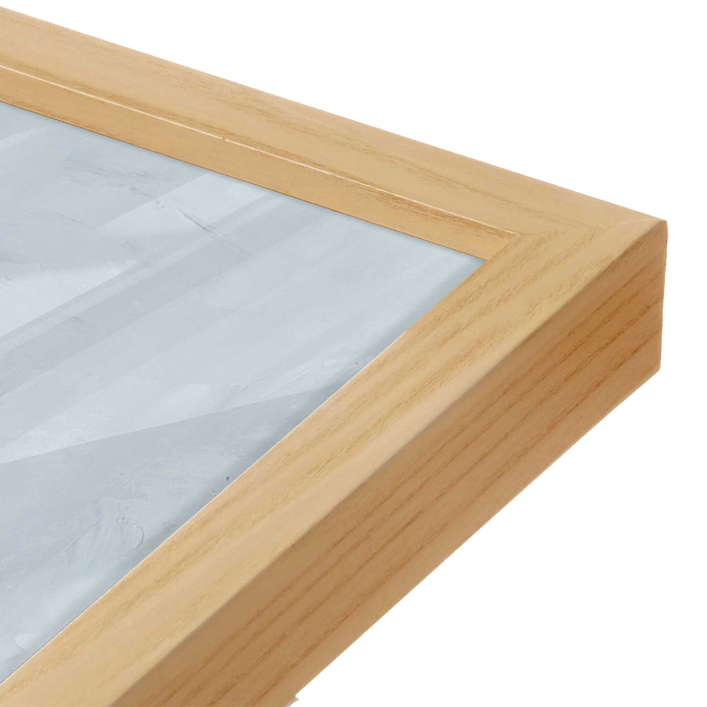[Color:American Maple], Picture of art in a American Maple frame at an angle