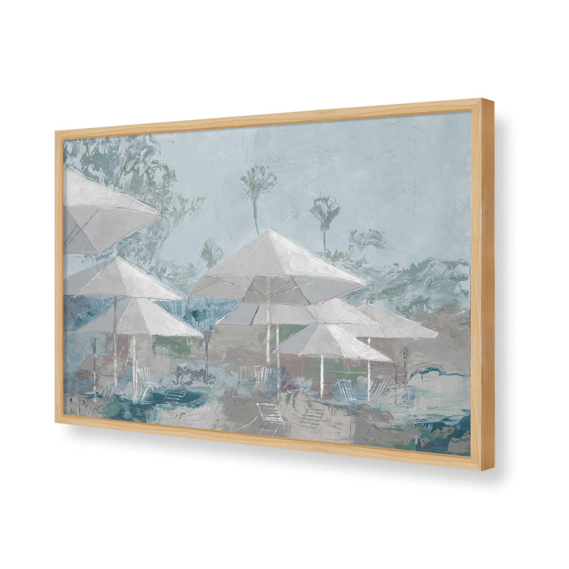[Color:American Maple], Picture of art in a American Maple frame of the corner