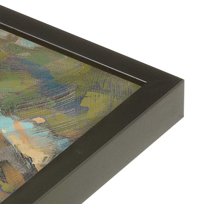 [Color:Satin Black], Picture of art in a Satin Black frame at an angle