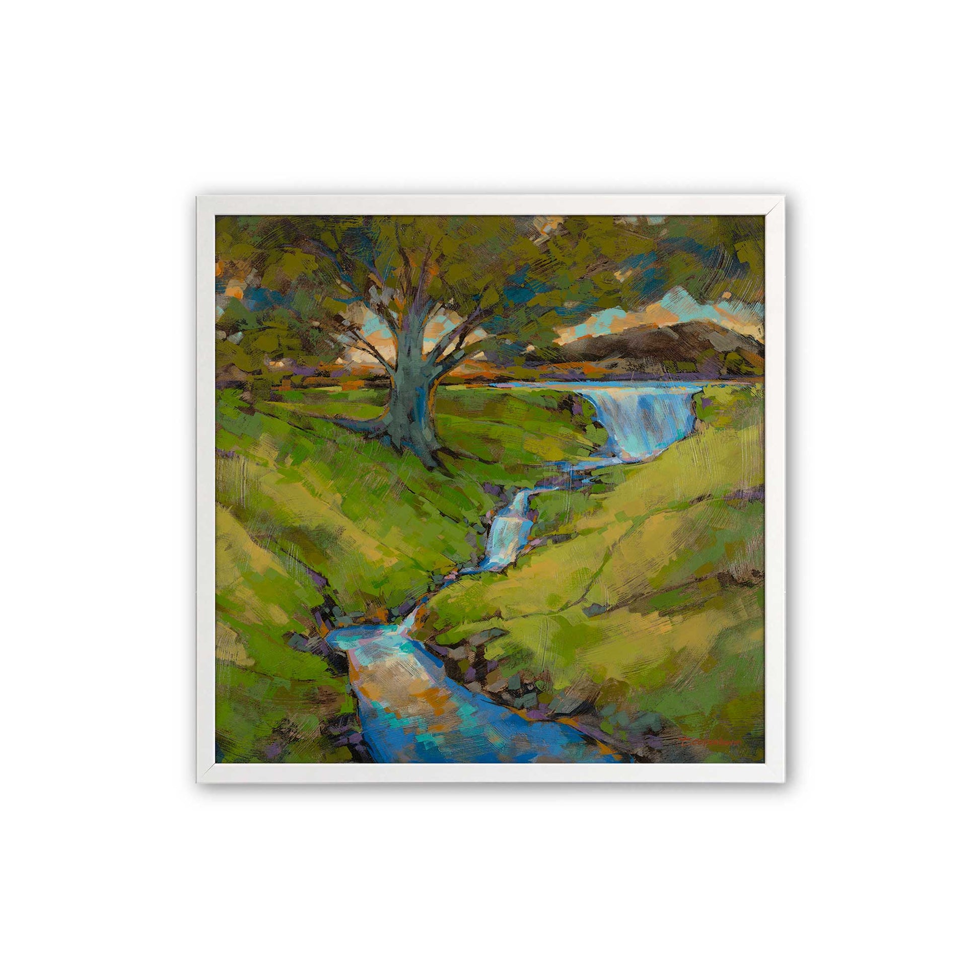 [Color:Opaque White], Picture of art in an Opaque White frame