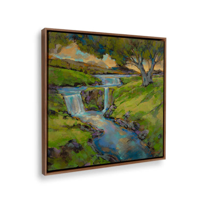 [Color:Walnut], Picture of the corner of the art