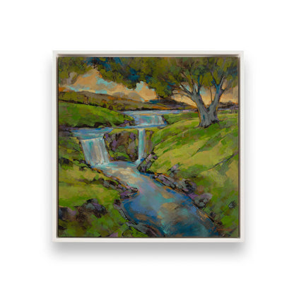 [Color:Opaque White], Picture of art in a White frame