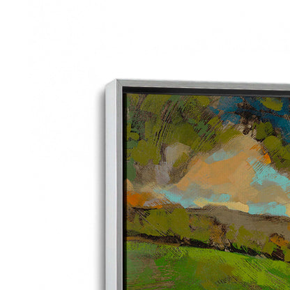 [Color:Polished Chrome], Picture of art in a Polished Chrome frame at an angle