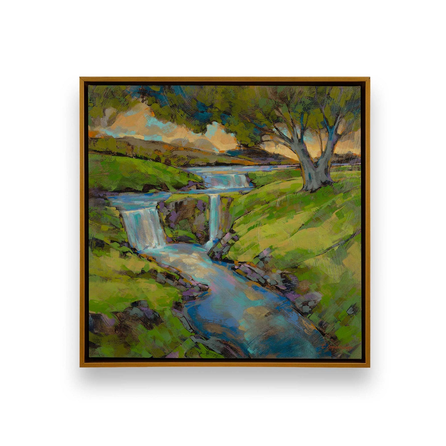 [Color:Polished Gold], Picture of art in a Polished Gold frame