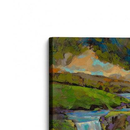 [Color:Stretched Canvas], Picture of the corner of the art