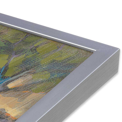[Color:Polished Chrome], Picture of art in a Polished Chrome frame at an angle