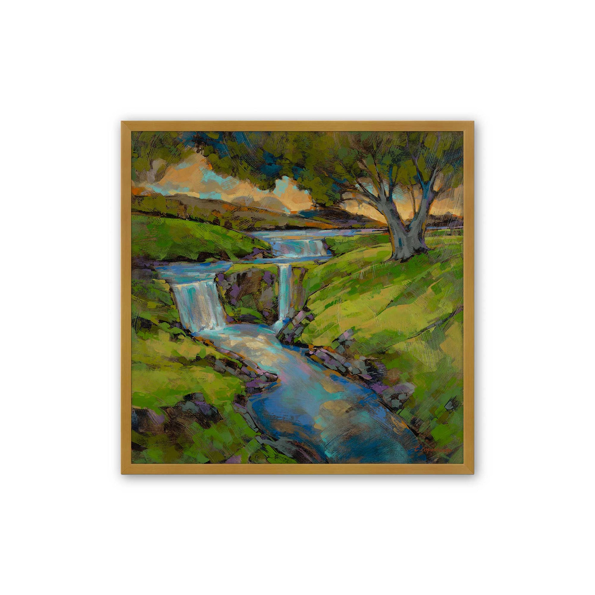 [Color:Polished Gold], Picture of art in a Polished Gold frame