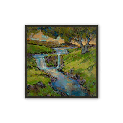 [Color:Satin Black], Picture of art in a Satin Black frame