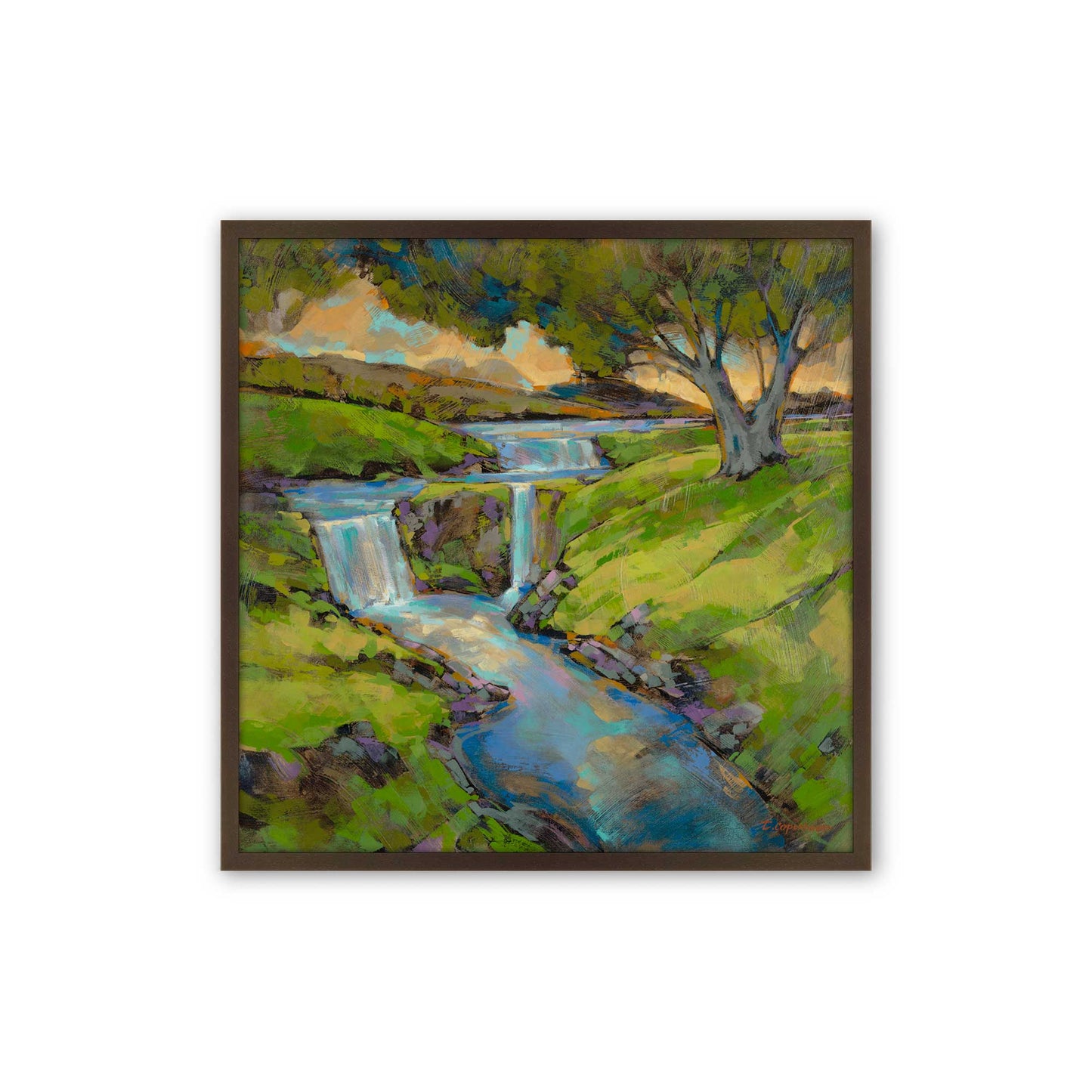 [Color:Belvinder Brown], Picture of art in a Belvinder Brown frame