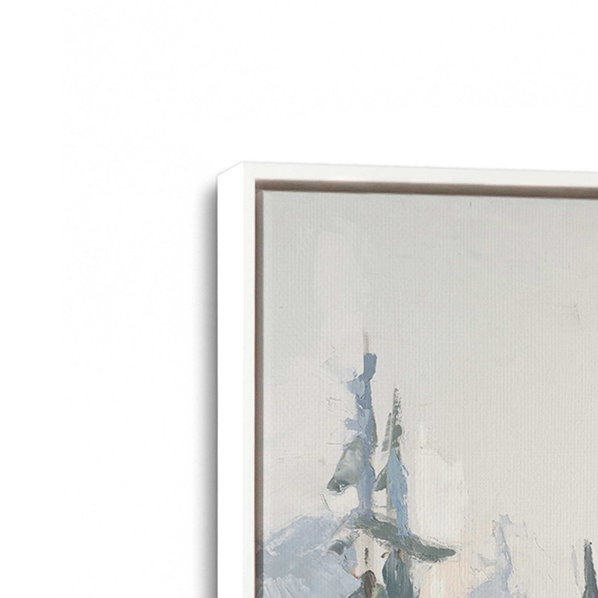 [Color:Opaque White], Picture of art in a White frame at an angle