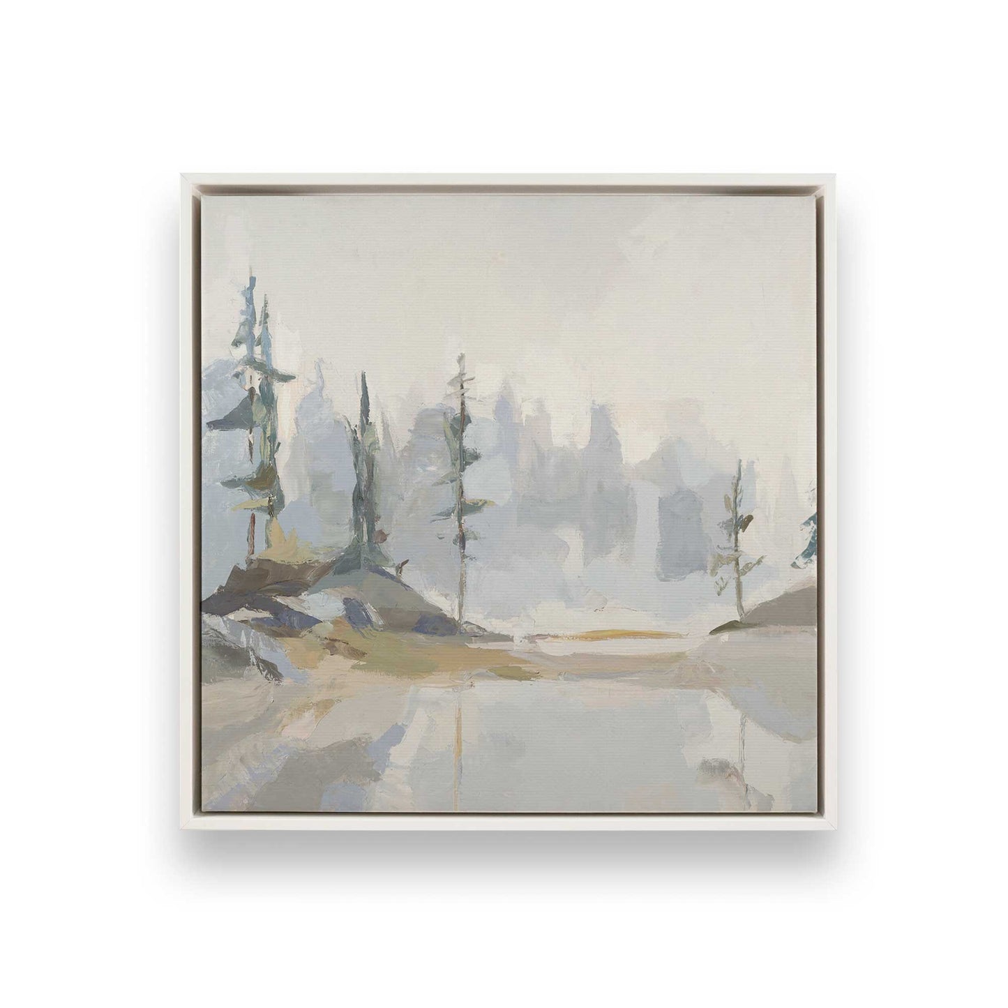 [Color:Opaque White], Picture of art in a White frame
