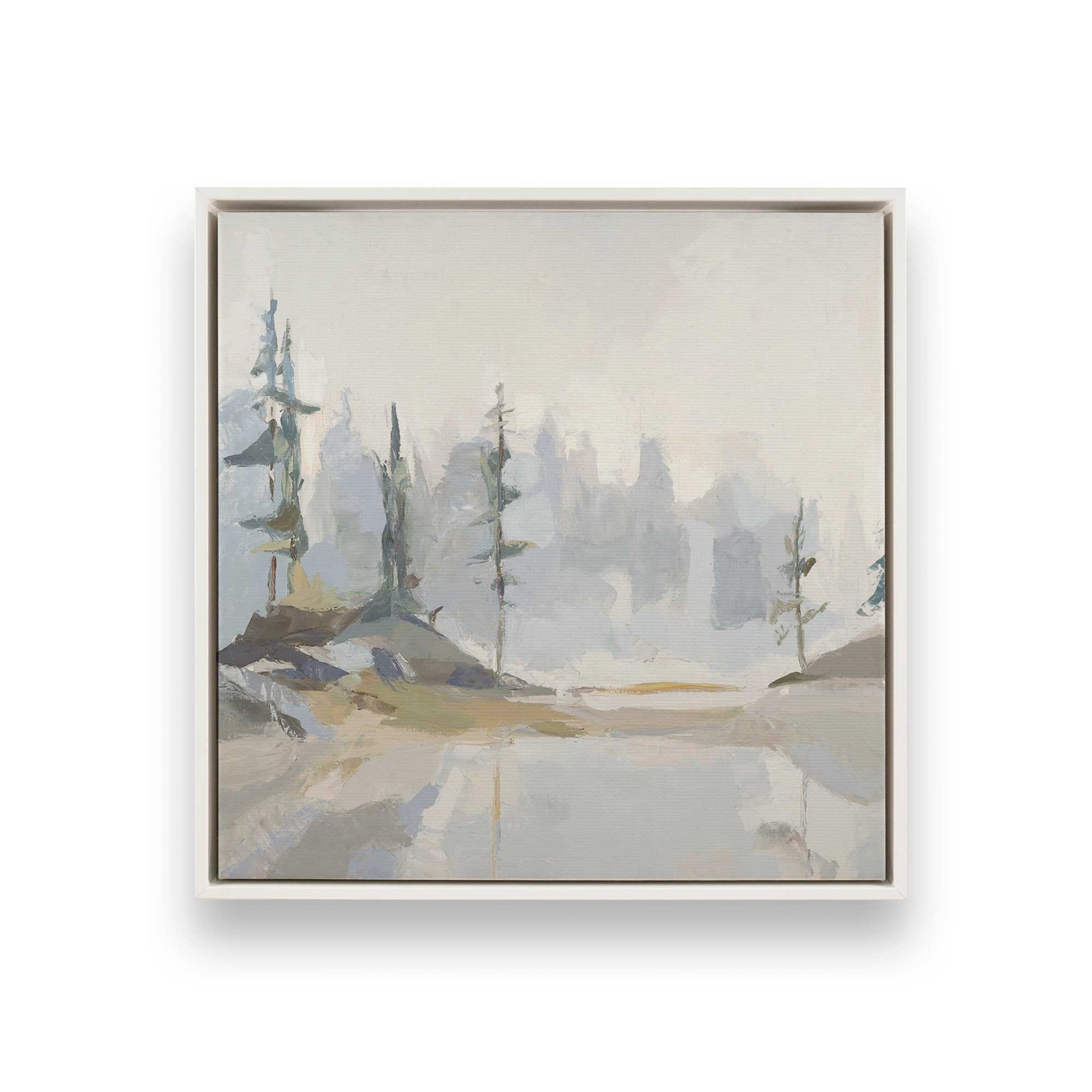 [Color:Opaque White], Picture of art in a White frame