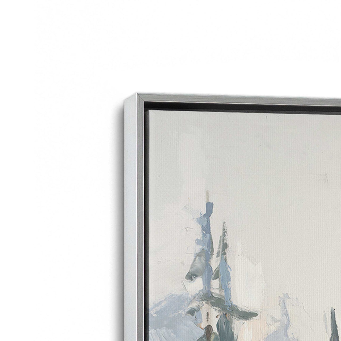 [Color:Polished Chrome], Picture of art in a Polished Chrome frame at an angle