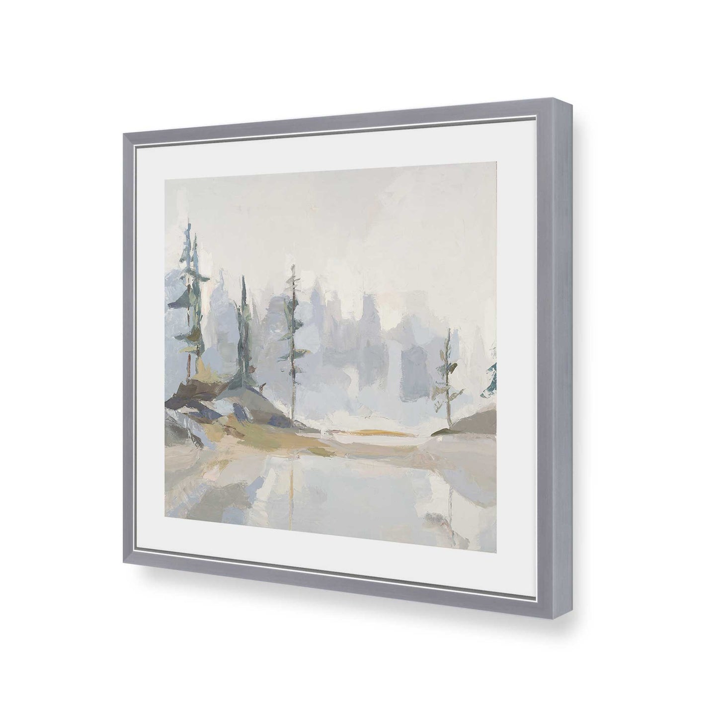 [Color:Polished Chrome], Picture of art in a Polished Chrome frame of the corner