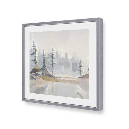 [Color:Polished Chrome], Picture of art in a Polished Chrome frame of the corner