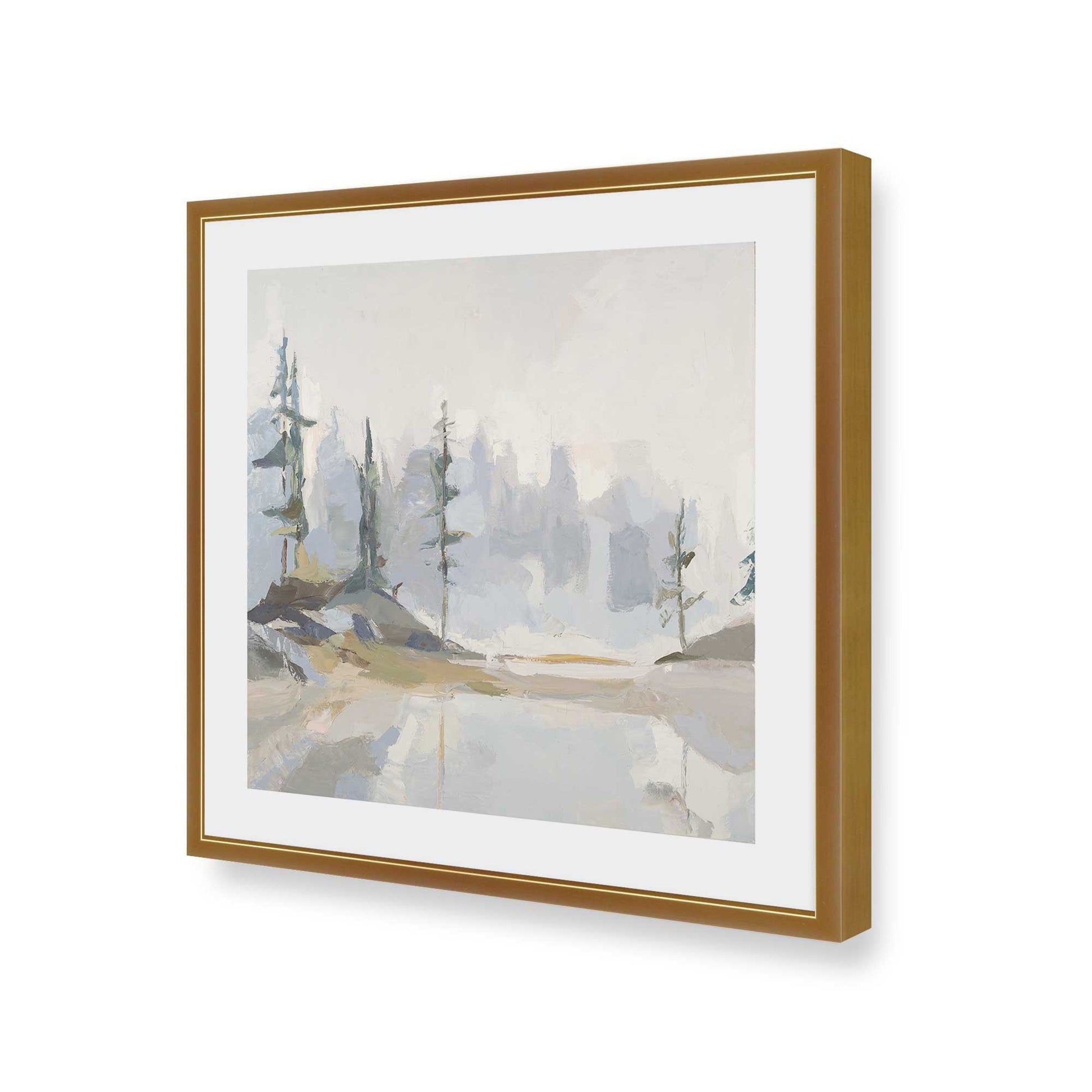 [Color:Polished Gold], Picture of art in a Polished Gold frame of the corner