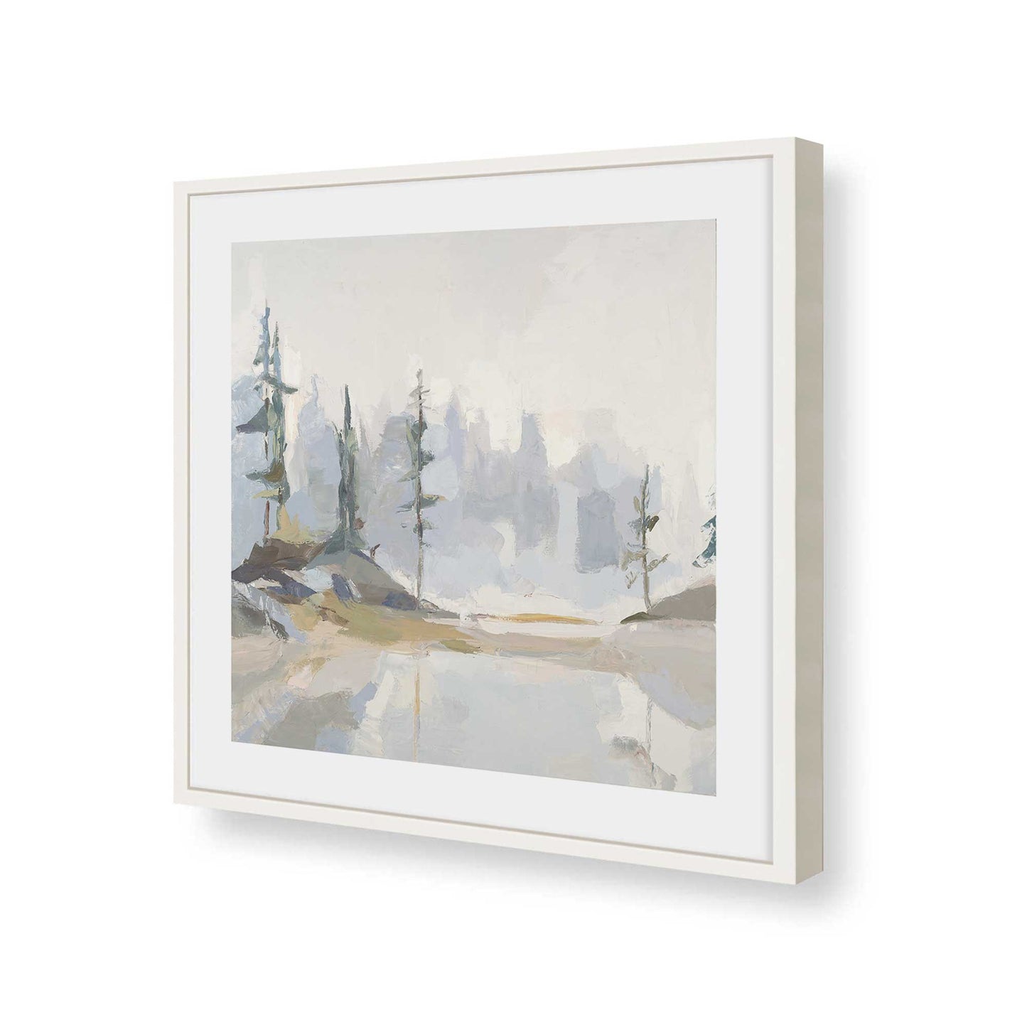 [Color:Opaque White], Picture of art in a Opaque White frame of the corner