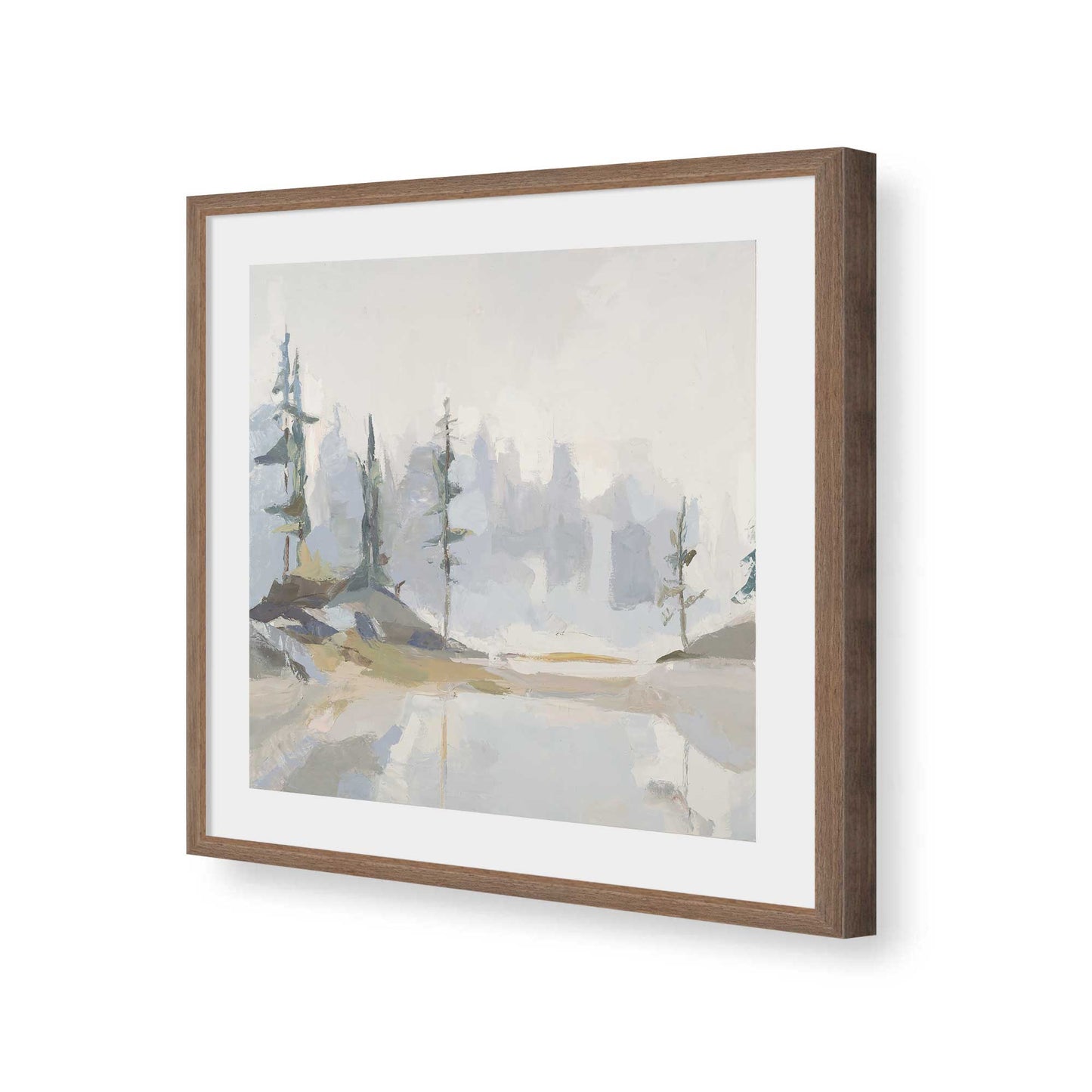 [Color:Walnut], Picture of art in a Walnut frame of the corner