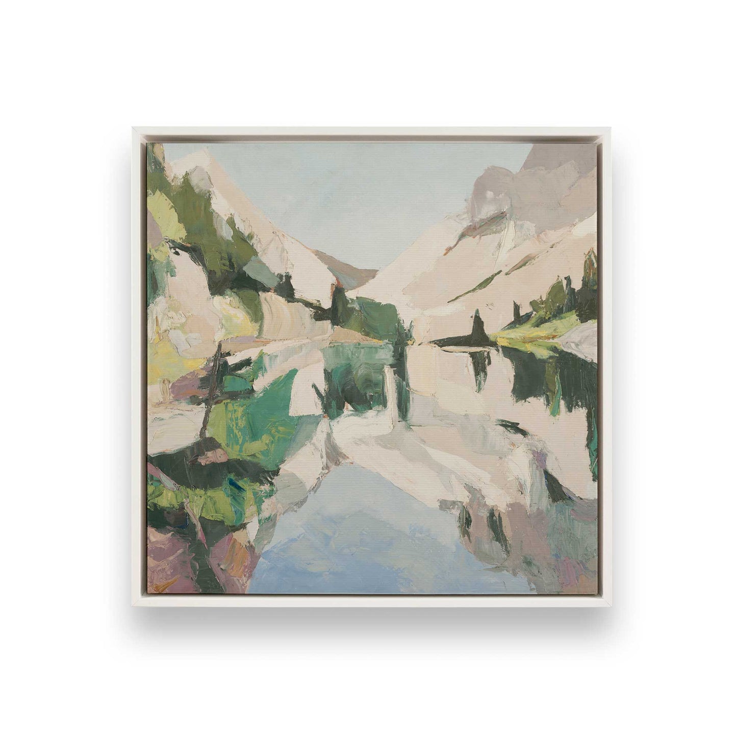 [Color:Opaque White], Picture of art in a White frame